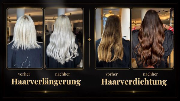 Vorher Nachher Haarverlängerung Rosenheim Kolbermoor Wow Hair & Beauty