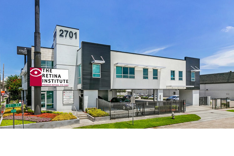 The Retina Institute building 2701 N. Causeway Blvd., Metairie, LA. Retinal eye care.