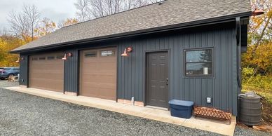 Gregory Contracting - Detached Black Garage