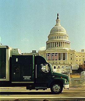 Northern Artery fine arts truck delivery capitol building biddeford maine