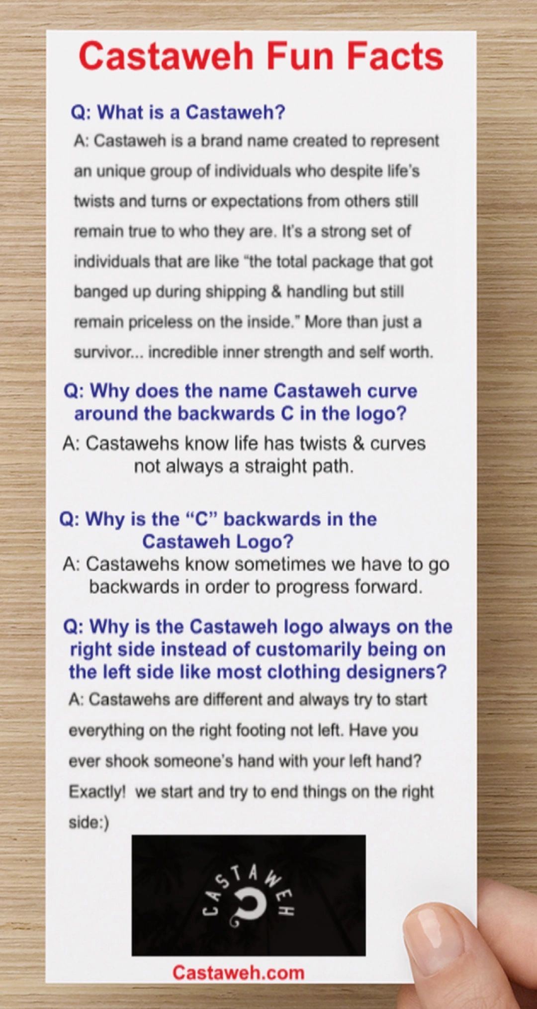 Fun Facts about Castaweh’s logo, mindset and concept