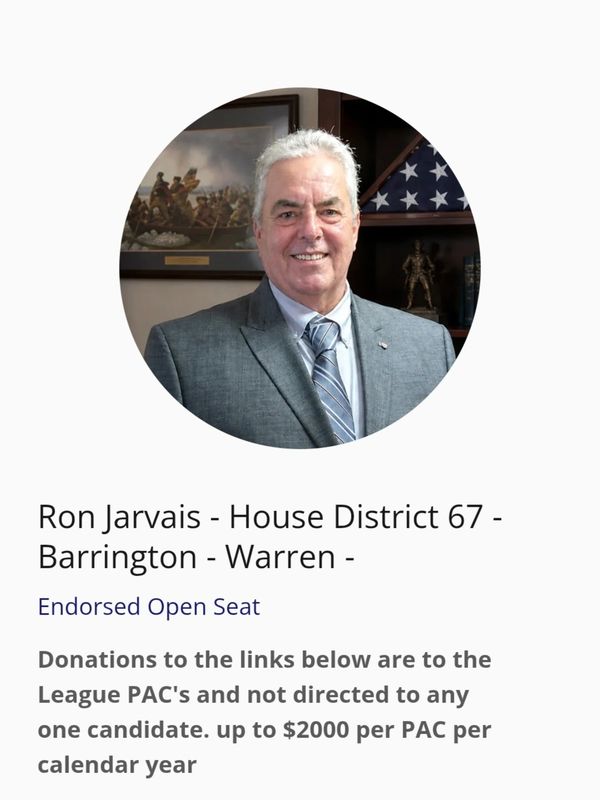 Portrait of Ron Jarvais, House District 67 candidate.
