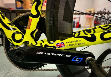 The legend that is Black Shuck Lando Norris Bike Handmade In Suffolk England custom bicycle