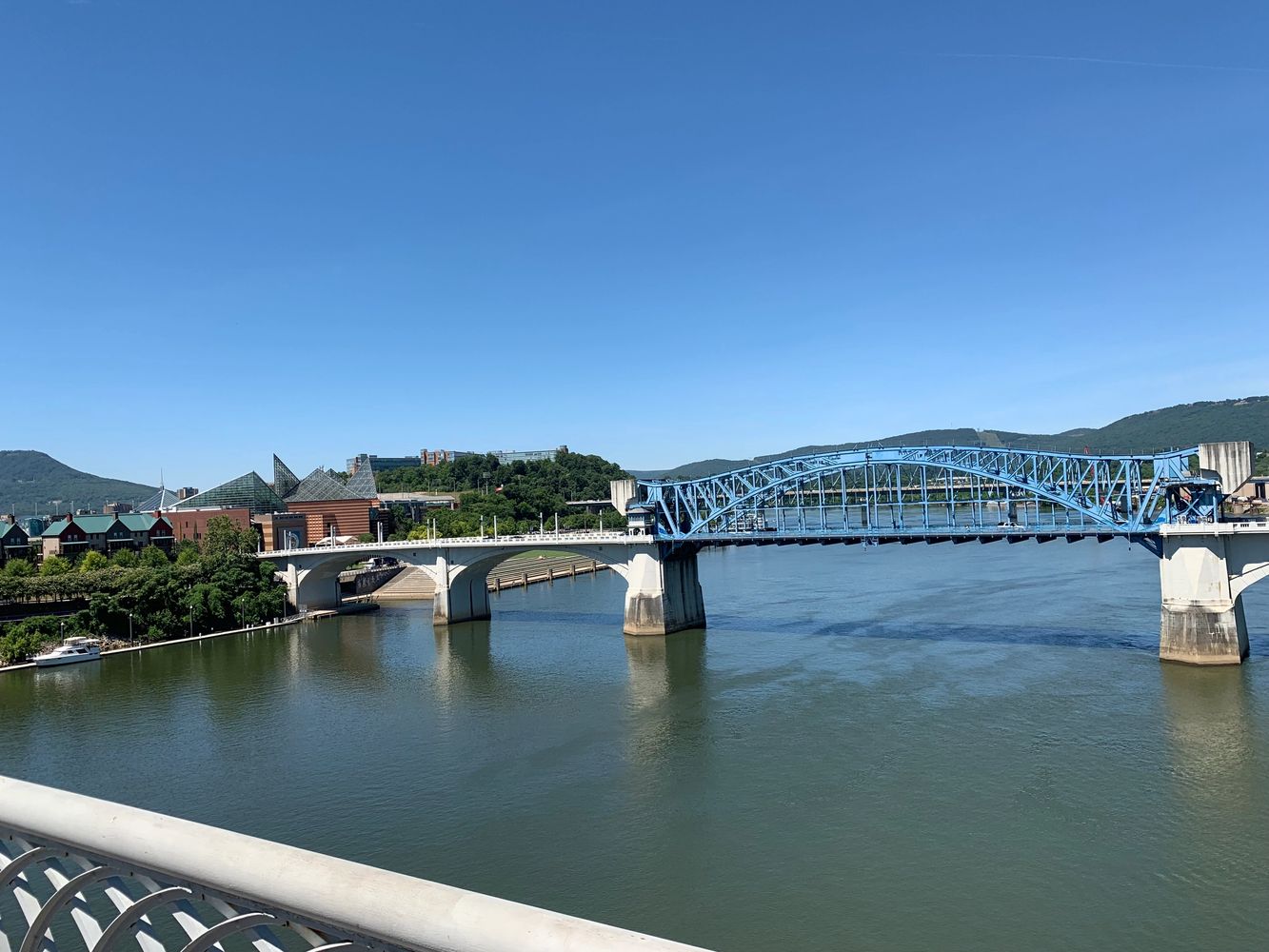 Walking Bridge Downtown Chattanooga and the TN River. Great stop for pictures in the Limousine.