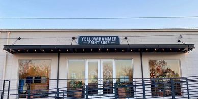 Yellowhammer Creative print shop at Pepper Place has your fur babies favorite treats also hand print
