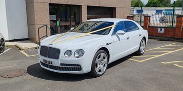 LEICESTER PLATINUM CHAUFFEURS BENTLEY FLYING SPUR AT MAHER CENTRE