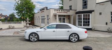LEICESTER PLATINUM CHAUFFEURS BENTLEY FLYING SPUR AT TIPU SULTAN OADBY LEICESTER