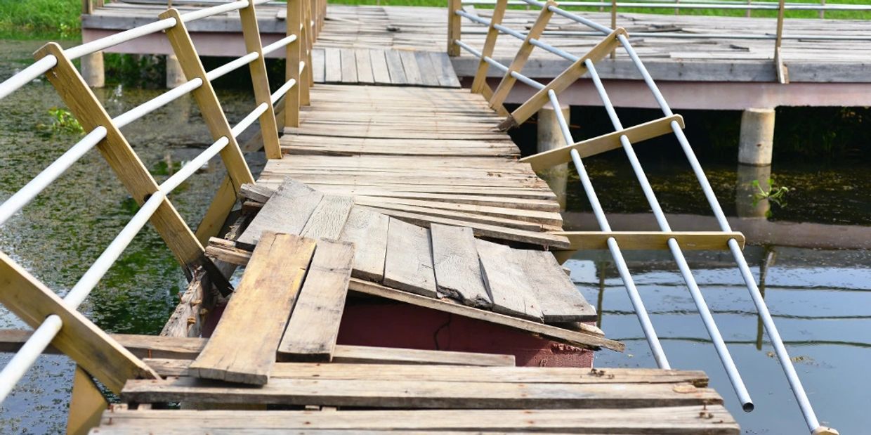 rotting dock repair