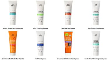 Urtekram organic natural toothpaste, aloe vera, mint, children's tooth paste.