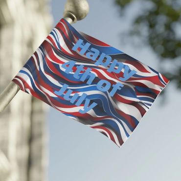 Happy 4th of July flag