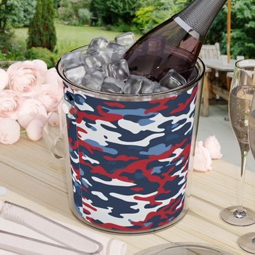 Red white blue ice bucket