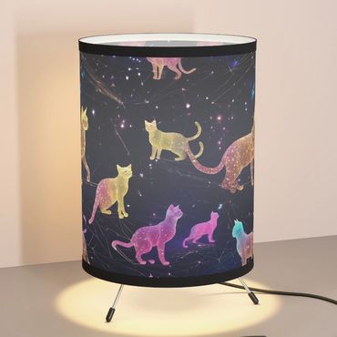 Lamp colorful cats