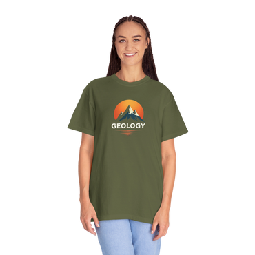 Geology Sunset Unisex T-Shirt - Soft Garment-Dyed Tee for Nature Lovers