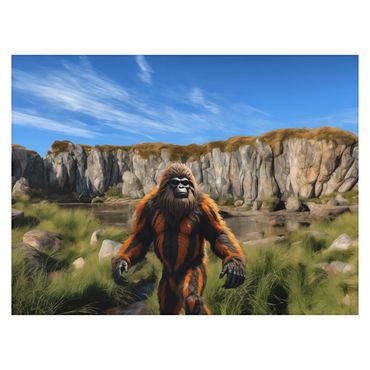 Bigfoot lost in Greenland rug