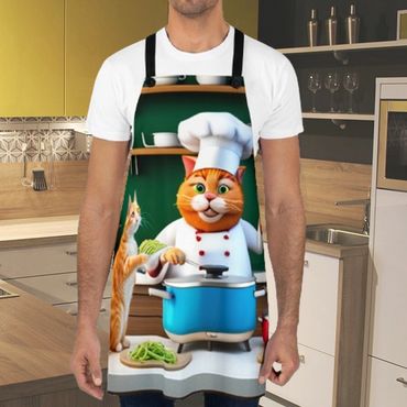 Cats cooking apron