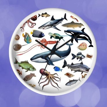 Sea life clock