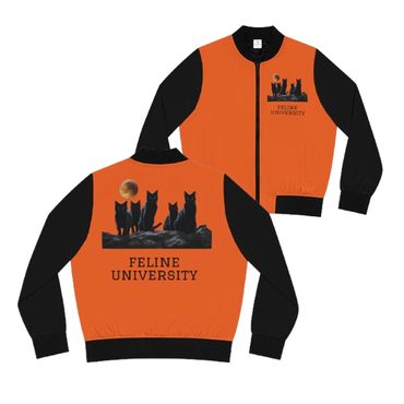 Feline University  bomber jacket - men's