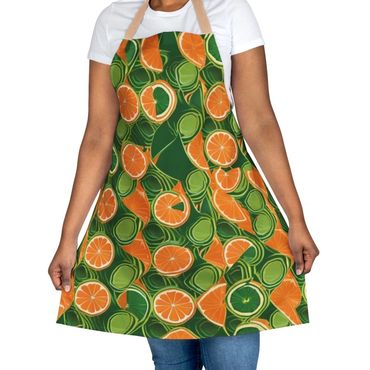 orange and lime apron