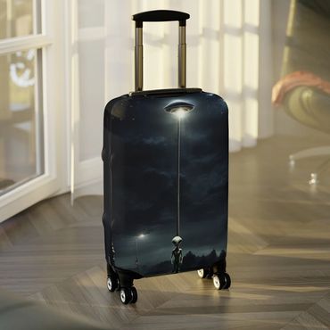 alien under a lam luggage cover