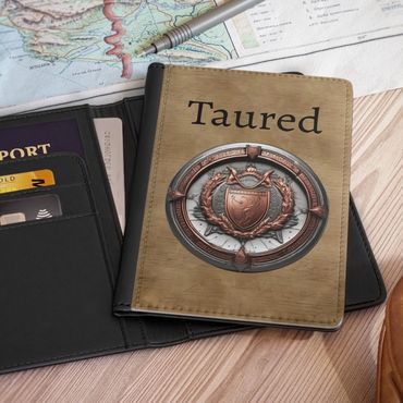 Taured passport cover