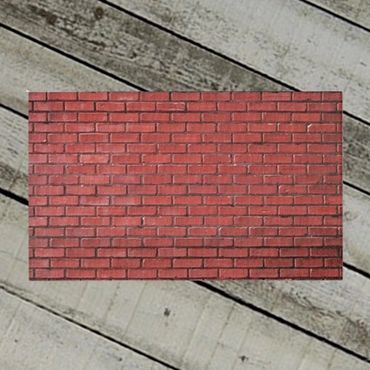 red brick rug