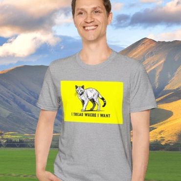 I tread where I want t-shirt