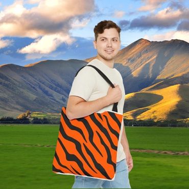 Tiger stripes tote