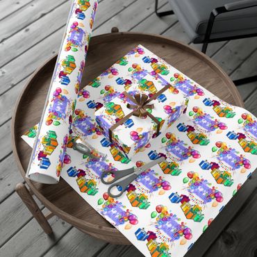 Happy birthday wrapping paper