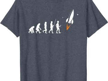 Evolution of space explorers t shirt