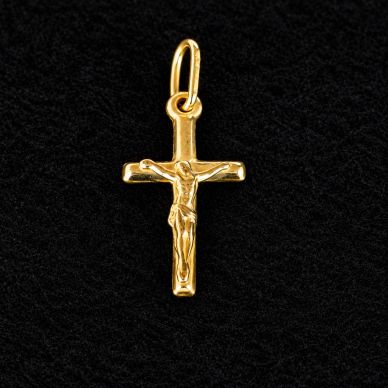 Gold cross with Christ