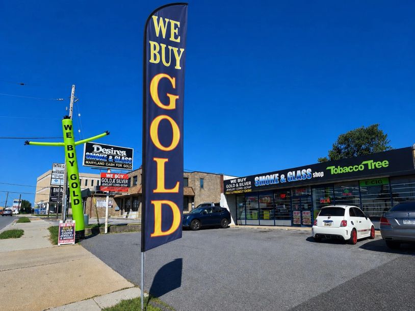 Maryland Cash for Gold Parkville, MD location showing parking