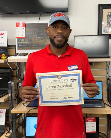 Pawn Shop Team Members earning Certificates of Accomplishment