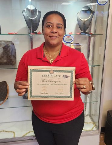 Pawn Shop Team Members earning Certificates of Accomplishment