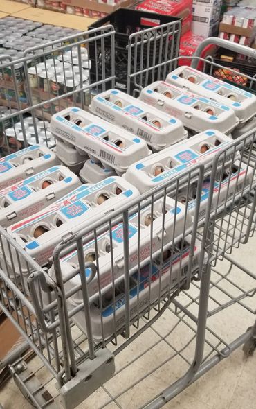 Example of food received in bags