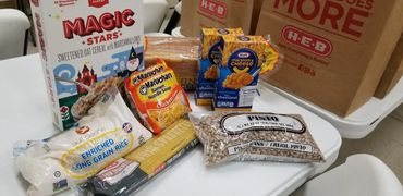 Example of food received in bags