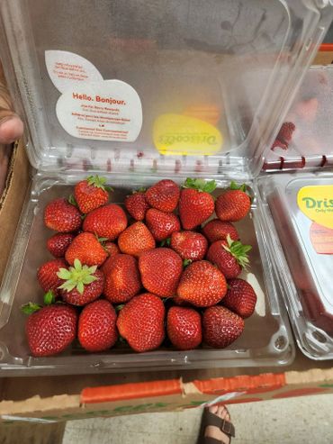 Example of food received in bags- fresh fruit