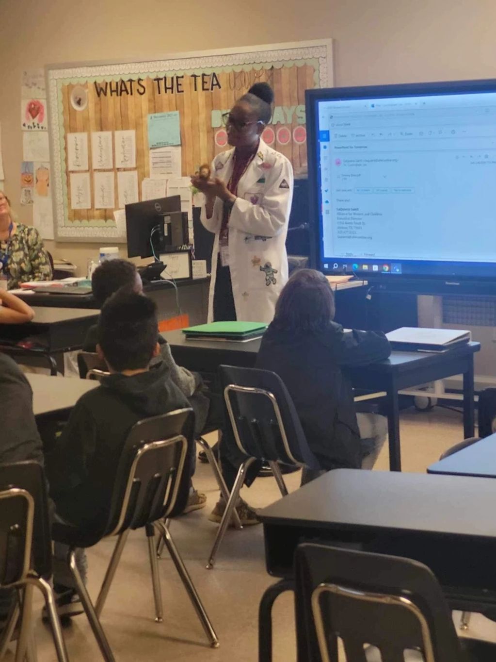 Visiting Purcell Elementary School