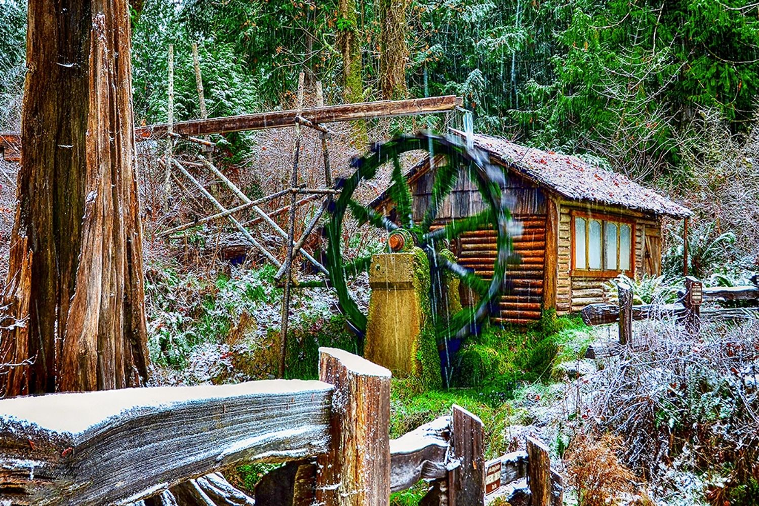 "Dalby Waterwheel"
The Dalby Waterwheel has been an icon of Mason County for over 100 years.