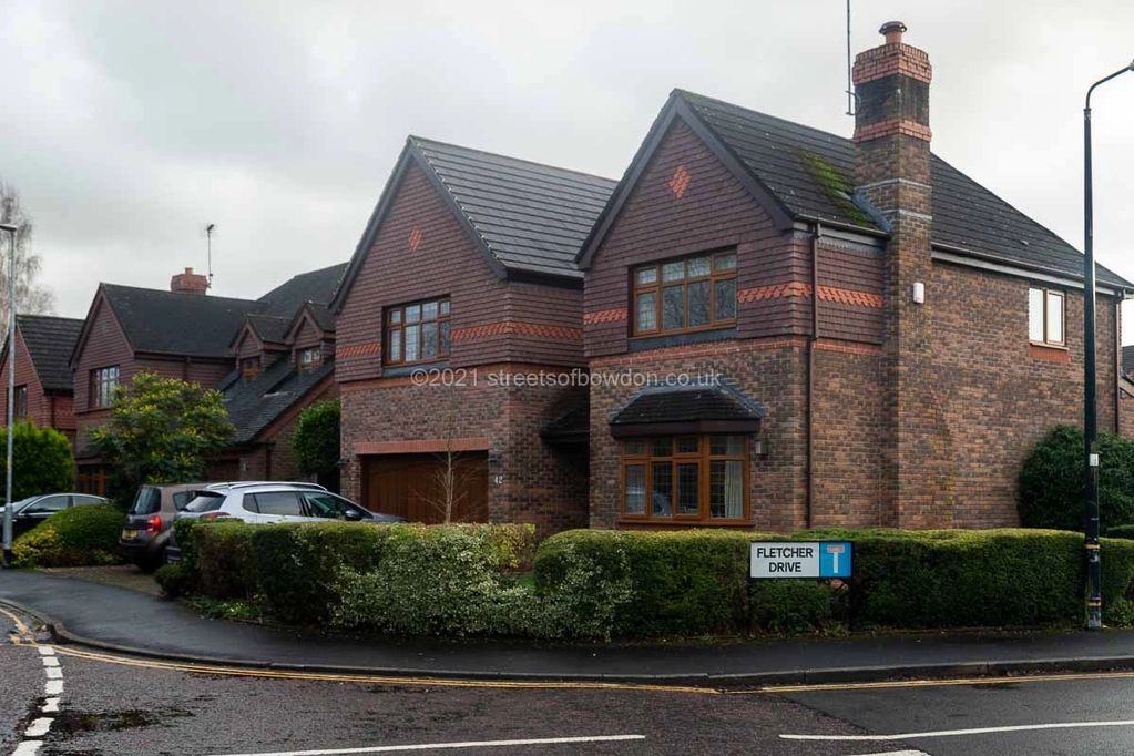 More modern property with varied brickwork patterns