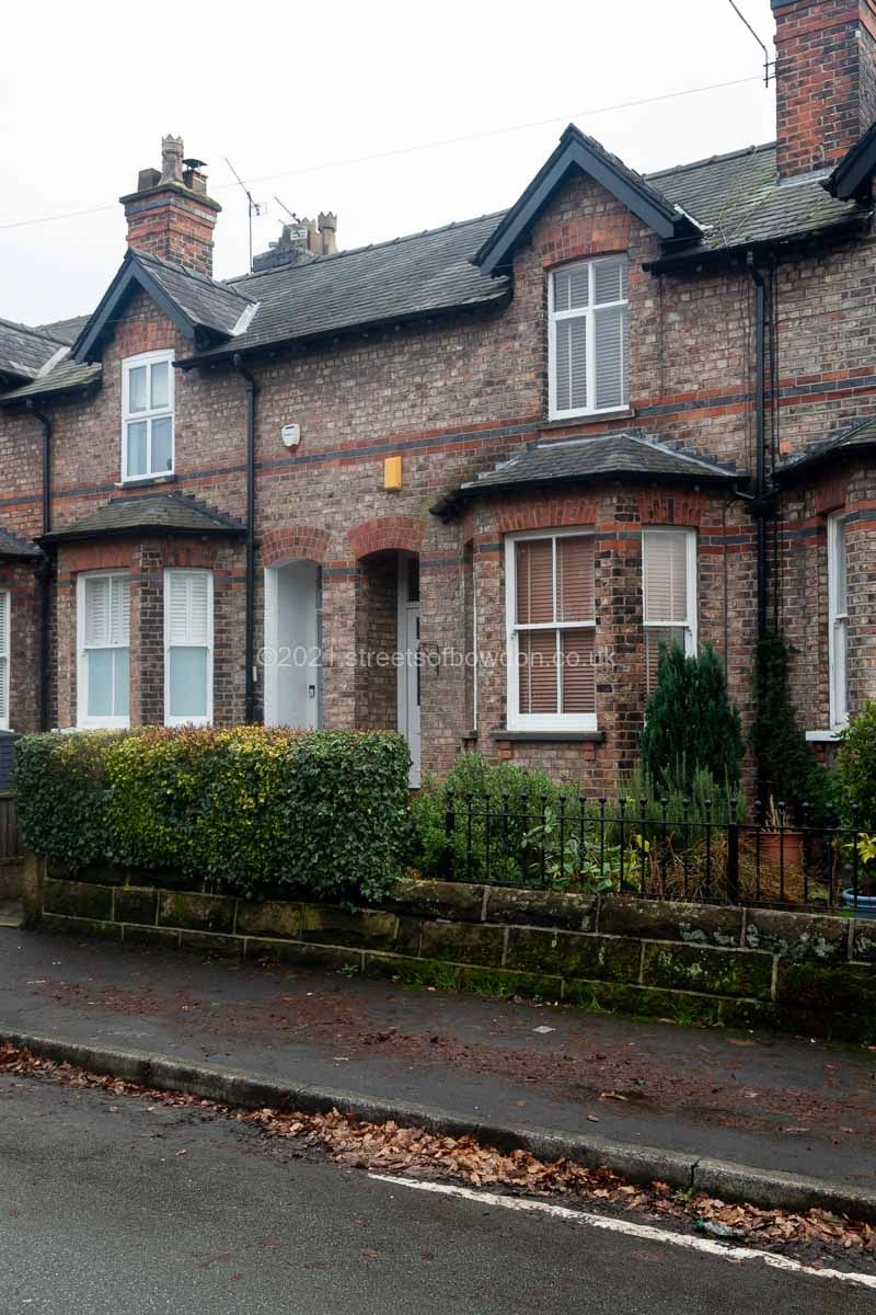 Terraced houses built of red brick