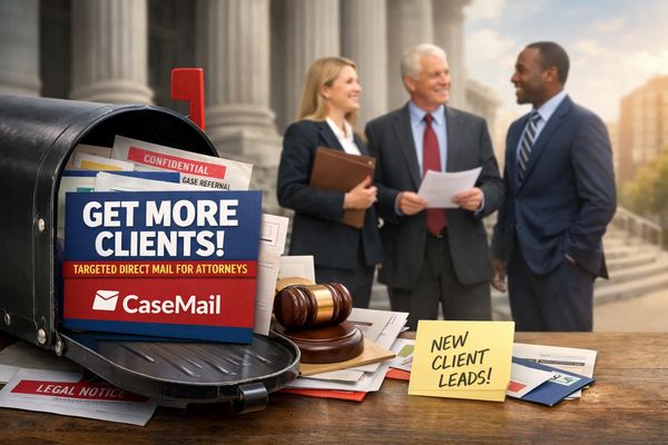Case Mail attorney direct mail marketing with verified legal leads and targeted mail campaigns