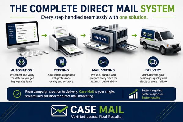 Case mail provides a complete lawyer direct mail system