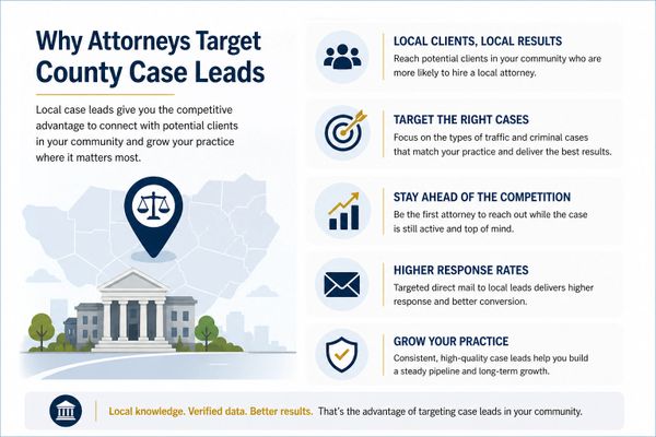 North Carolina attorney traffic and criminal case leads
