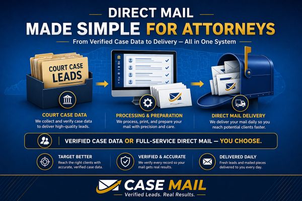 Turn speeding ticket leads into clients using attorney direct mail services from Case Mail.