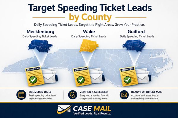 Target speeding tickets from any NC county.