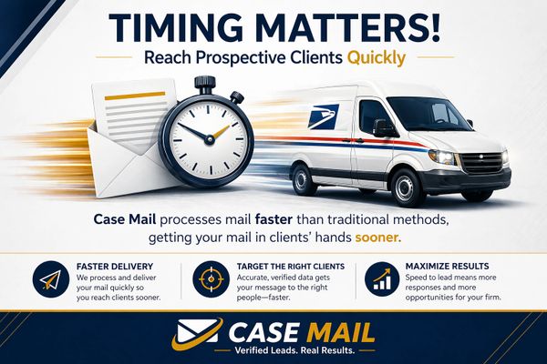Case Mail is fast because timing matters.