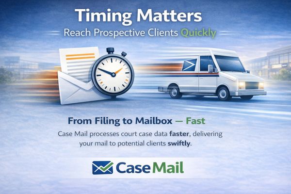 Case Mail allows attorneys to reach traffic ticket leads quickly.