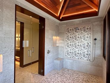 Luxury stone painted stone murals