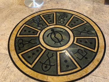 Custom lobby medallion