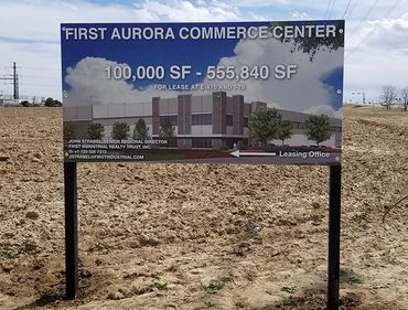 Real estate sign install